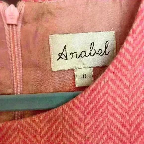 Anabel Preserves Party Dress Size 8 100% Wool 100% Silk Lining Career Luxury - Picture 3 of 7